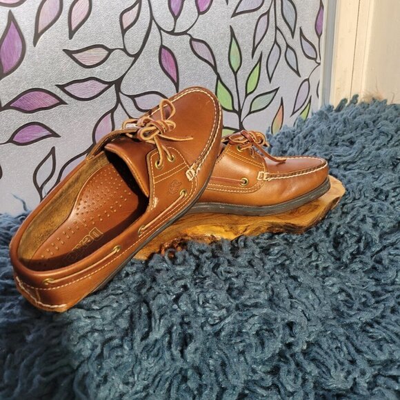 Dexter Vintage Men's Leather Boat Shoes Size 8M - Picture 2 of 11